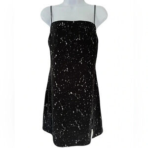 Garage/ Black star light galaxy/ Witchy/ Spaghetti strap/ Mini skirt/ Size US S